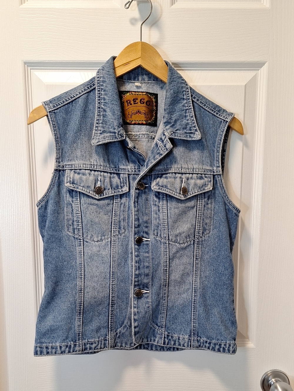 Vintage Rego Women's Blue Denim Vest